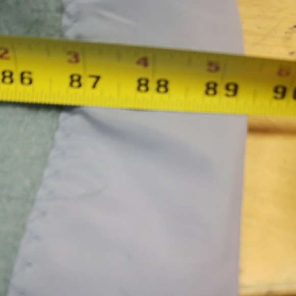 Vintage Eaton Blue 100% Pure New Wool Blanket 71x 89 Approx - Picture 8 of 9